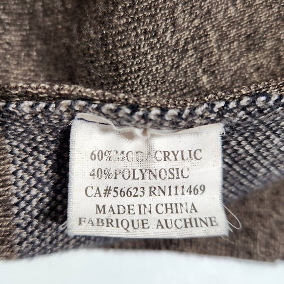 VTG Men's Platinum Mode Quality V-neck Button Tweed Cardigan Sweater (L) - Picture 11 of 11